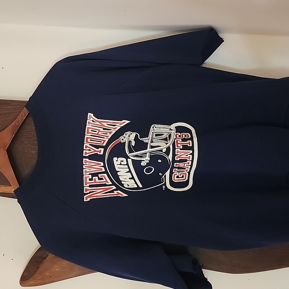 Vintage Logo 7 New York Giants Sweater Size L Dark Blue